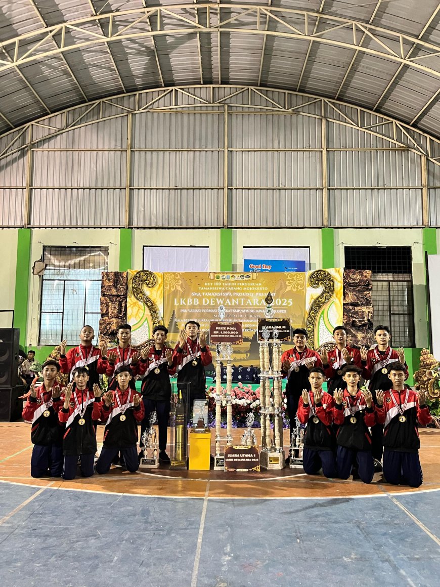 Paspandu SMPN 2 Krembung Berjaya di LKBB Dewantara Mojokerto