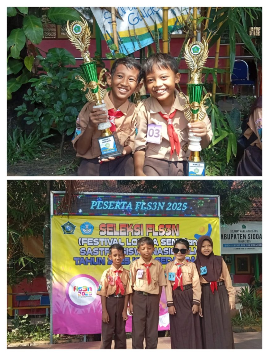 SDN Kragan Raih Juara pada Seleksi FLS3N Kecamatan Gedangan