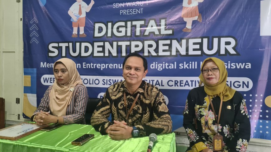 SDN Waru 1 Gelar Digital Studentpreneur, Dorong Kreativitas dan Kemampuan Digital Siswa