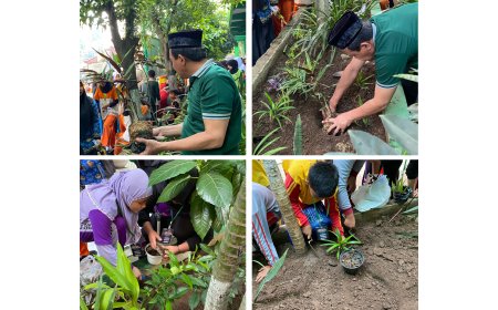 Semangat Hijau! Siswa Kelas 7 Serbu Sekolah dengan Aksi Tanam Pohon