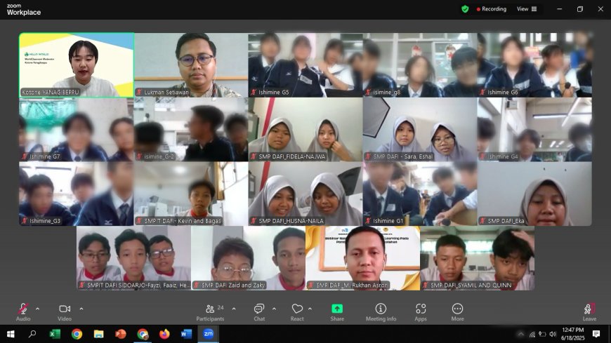 Jadi Sekolah Pilihan Forum Tukar Budaya Internasional, SMP DAFI Sidoarjo Ukir Sejarah Baru!