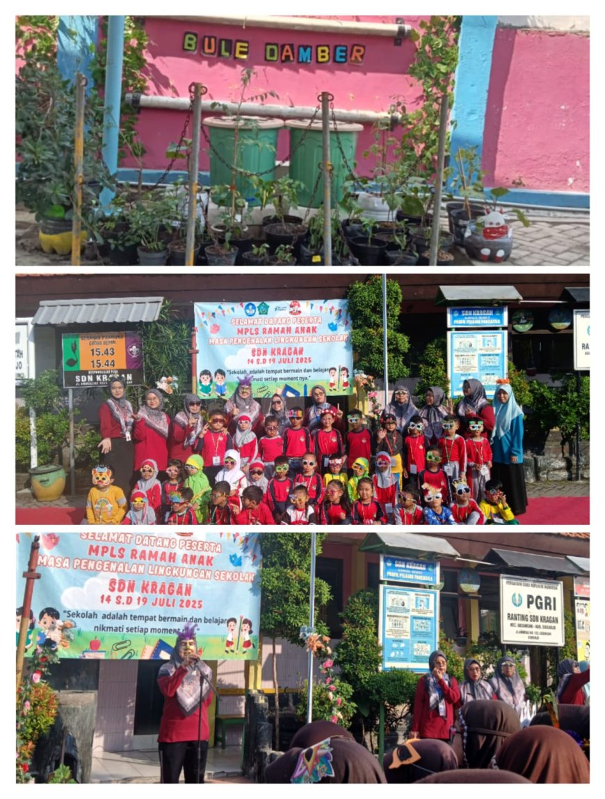 JJP Berkacamata Hias Semarakkan Penutupan MPLS Tahun 2025 di SDN Kragan Gedangan