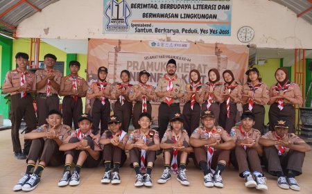 Peringatan Hari Pramuka 14 Agustus 2025 di SMP Negeri 1 Balongbendo