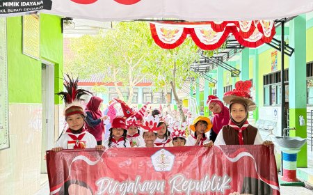 SD Negeri Candi Gelar Jalan Sehat Meriah Sambut HUT RI ke-80