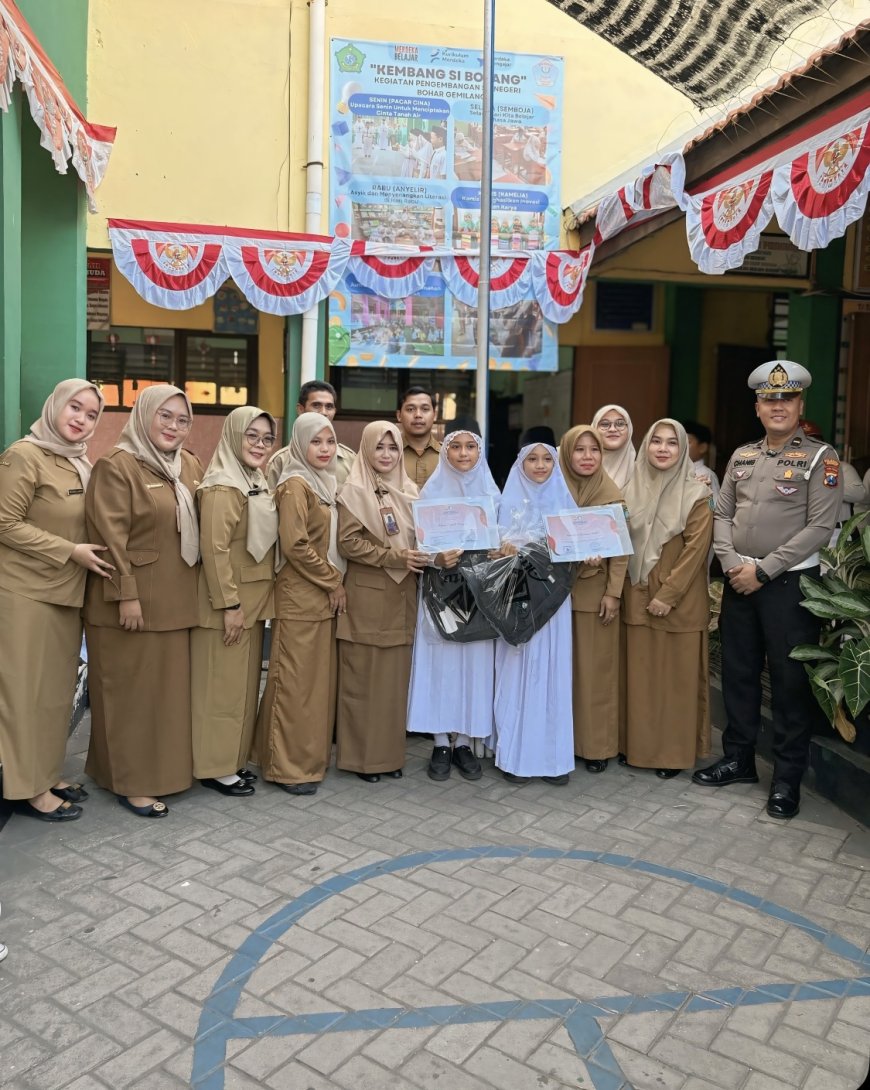 UPACARA DAN PENYERAHAN APRESIASI POCIL SDN BOHAR OLEH SATLANTAS POLRESTA SIDOARJO