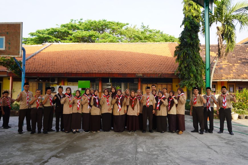 Peringatan Hari Pramuka 14 Agustus 2025 di SMP Negeri 1 Balongbendo