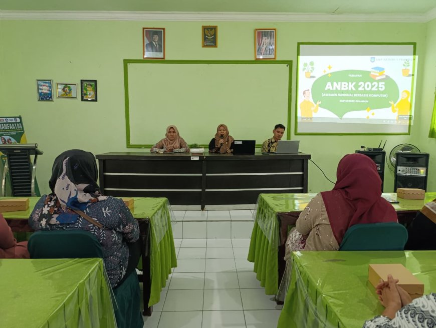 Sosialisasi ANBK 2025 sebagai Langkah menuju Pendidikan Bermutu di SMPN 1 Prambon