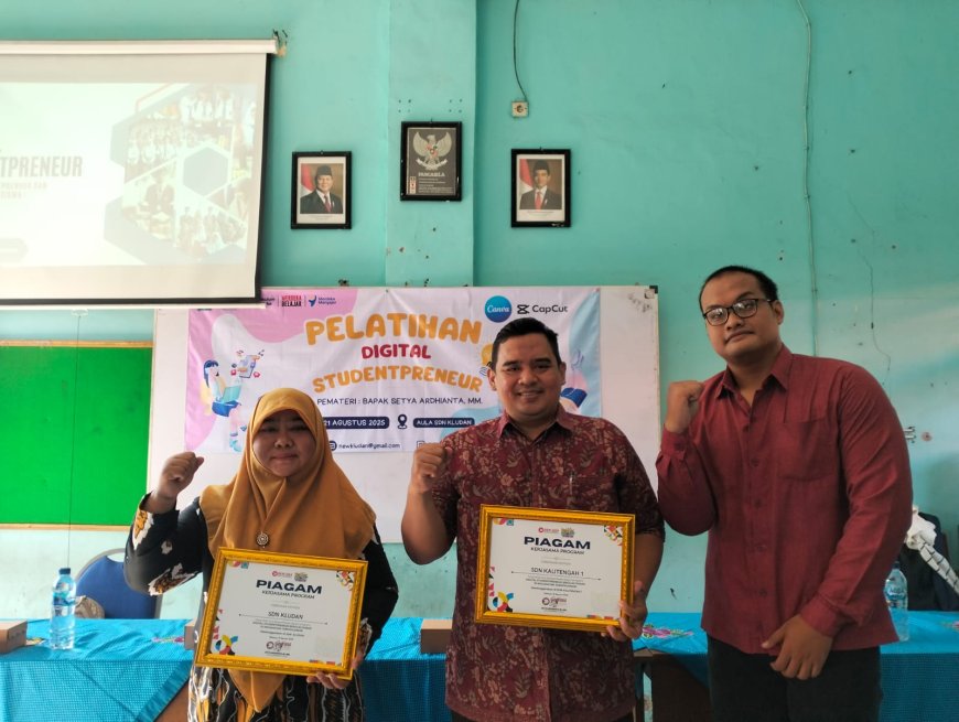 SDN Kludan Gelar Kegiatan Digital Studentpreneur Bersama SDN Kalitengah 1