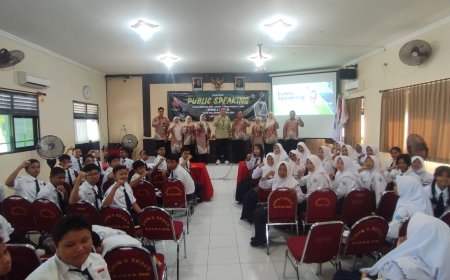 SMPN 2 Sedati Gelar Pra LDKS Calon OSIS dan Satgas Disiplin Spendati Dengan Mengikuti Serangkaian Acara Publik Speaking