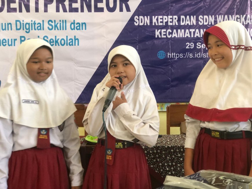 Digital Studentpreneur Tingkatkan Kreativitas Siswa SDN Keper dan SDN Wankal
