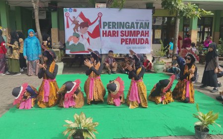 Semangat Persatuan Menggema di SDN Tawangsari 3 Taman: Peringatan Hari Sumpah Pemuda Penuh Kreasi Seni dan Prestasi