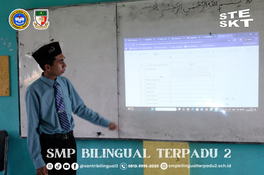 Santri Kelas IX SMP Bilie Laksanakan Pembelajaran Kokurikuler Bertema “Remaja Cerdas, Jaga Jiwa dan Raga”