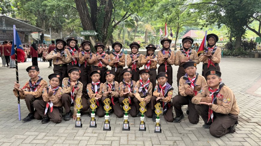 SDN BRINGINBENDO 1 BAWA PULANG 6 PIALA DI LOMBA TINGKAT II PRAMUKA TAHUN 2025