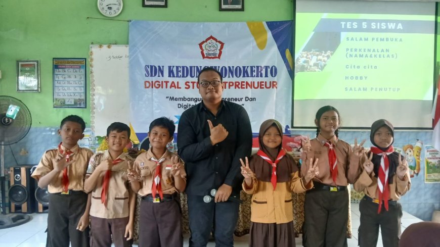 Menumbuhkan Jiwa Wirausaha Digital Sejak Dini: SDN Kedungwonokerto Gelar Program Digital Studentpreneur