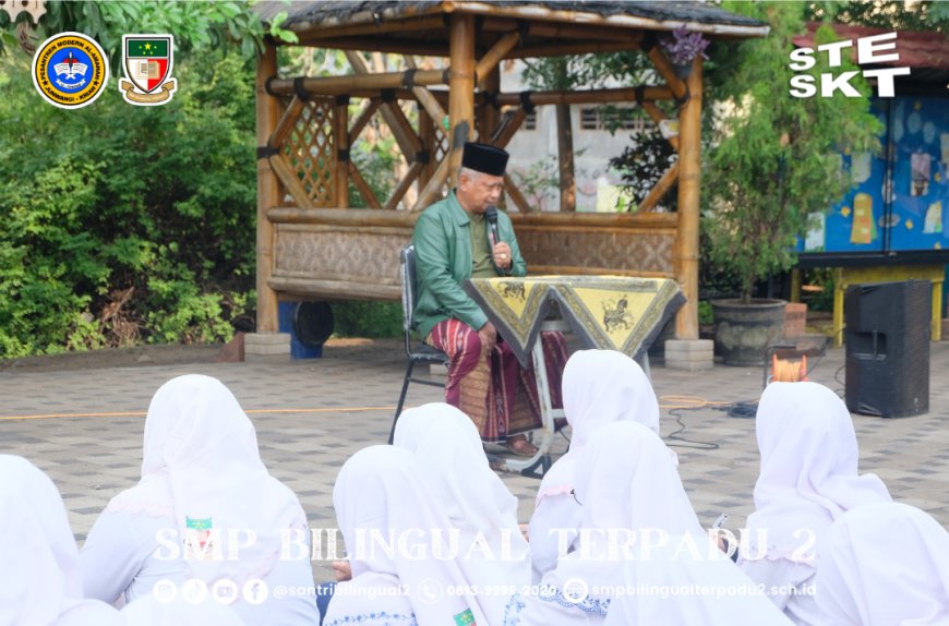 KH. Nurcholis Misbah Tanamkan Semangat Kepemimpinan pada Pengurus OSIS SMP Bilie