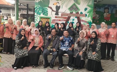 Tekankan Pengembangan Non-Akademik, Dewan Pendidikan Sidoarjo Gelar Monev Komite di SDN Kramatjegu 1