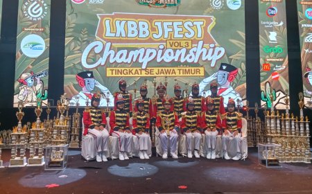 Tim Paskibra SD Negeri Candi Raih Juara 1 Madya di LKBB JFEST Vol.
