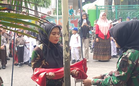 Mengobarkan Semangat Juang: Peringatan Hari Pahlawan Penuh Warna di SDN Tawangsari 3