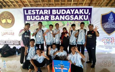 SMP Nusantara Krian Raih Juara 3 pada Festival Olahraga Tradisional Kemenpora 2025