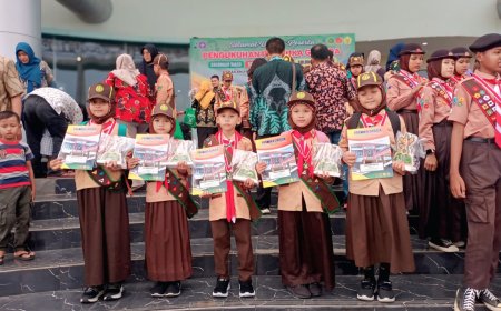 5 SISWA SDN BOHAR RESMI DIKUKUHKAN JADI PRAMUKA GARUDA DI MPP SIDOARJO