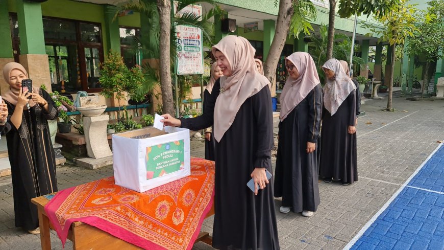 SDN Tawangsari 3 Taman Bergerak: Dari Doa untuk Sumatera, Hingga Aksi Nyata Sedekah