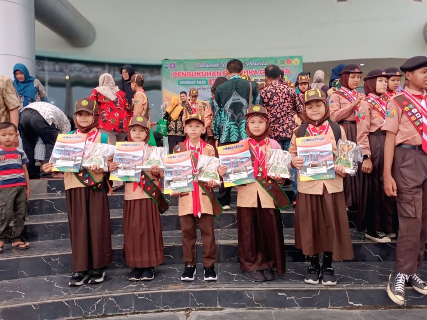 5 SISWA SDN BOHAR RESMI DIKUKUHKAN JADI PRAMUKA GARUDA DI MPP SIDOARJO