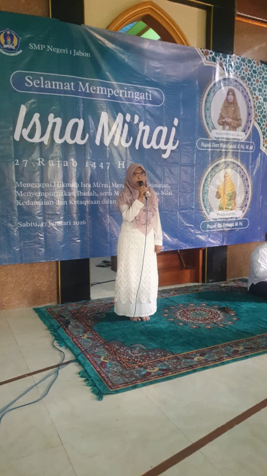 Peringatan Isra' Mi'raj di SMPN 1 Jabon : Menebarkan Hikmah dan Nilai Keimanan