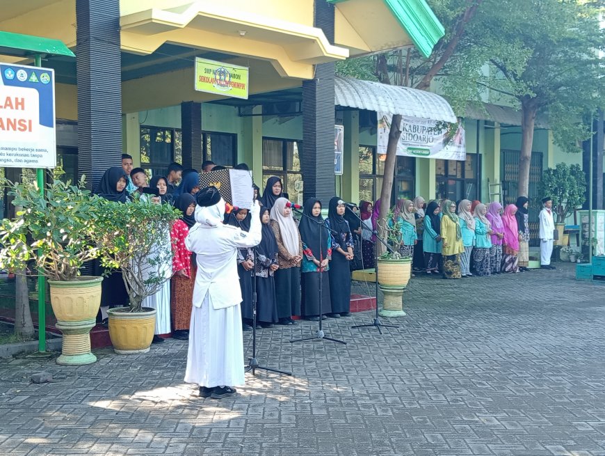"Semarak perayaan hari jadi Kabupaten Sidoarjo ala SMP Negeri 1 Jabon"