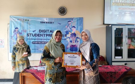 Siswa SDN Wage 1 Ikuti Kegiatan Digital Studentpreneur untuk Tingkatkan Kreativitas Digital