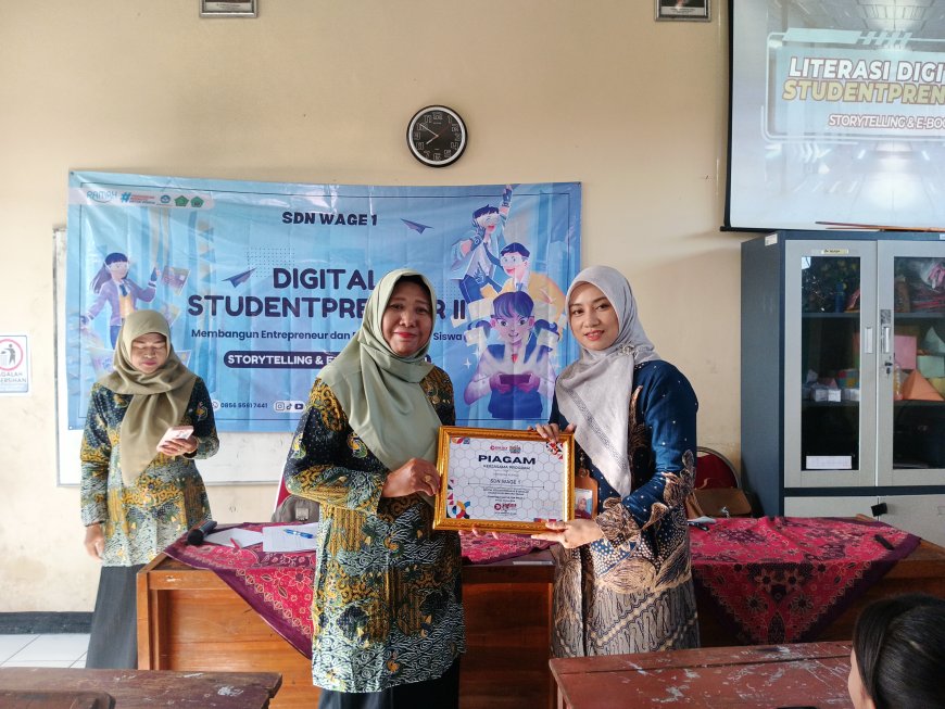 Siswa SDN Wage 1 Ikuti Kegiatan Digital Studentpreneur untuk Tingkatkan Kreativitas Digital