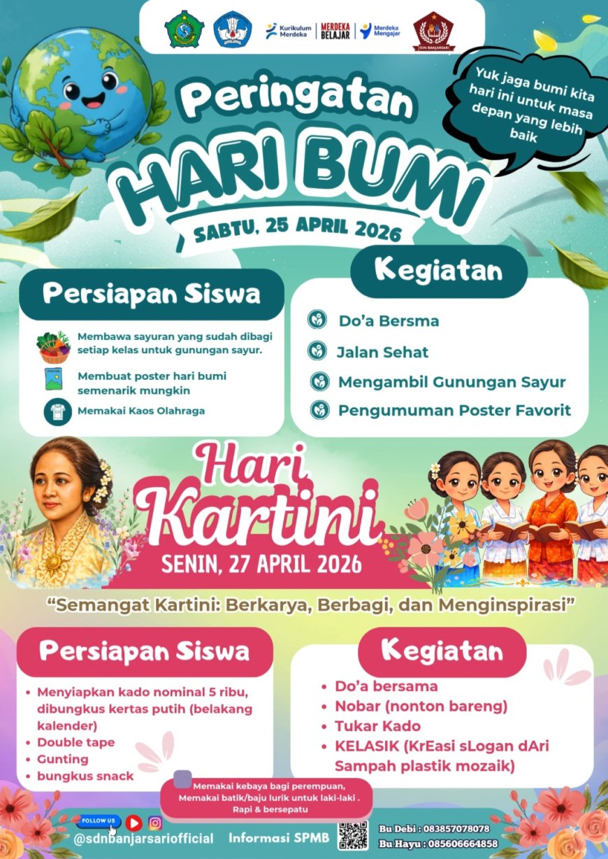Gunungan Sayur dan Poster Favorit Warnai Hari Bumi