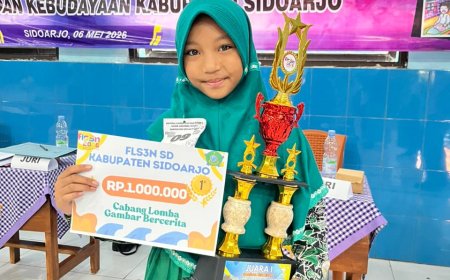 SISWA SD NEGERI CANDI RAIH JUARA 1 FLS3N TINGKAT KABUPATEN SIDOARJO TAHUN 2026