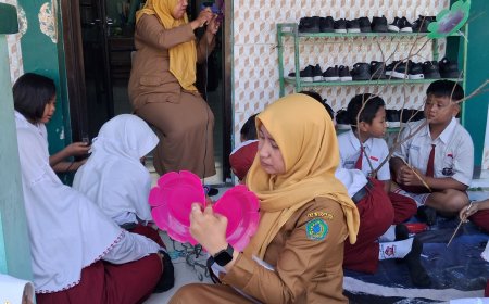 Kilauan Kreativitas di SDN Banjarsari: Dari Piring Plastik Menjadi Taman Inspiratif"