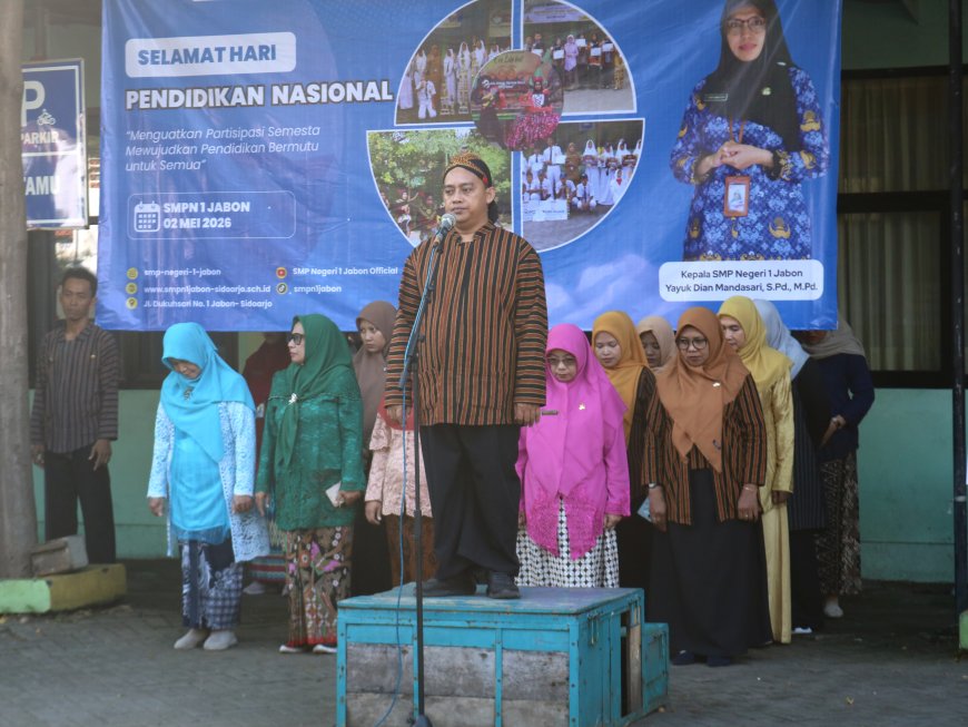 Satu Denyut Hardiknas, Seribu Cerita di SMPN 1 Jabon