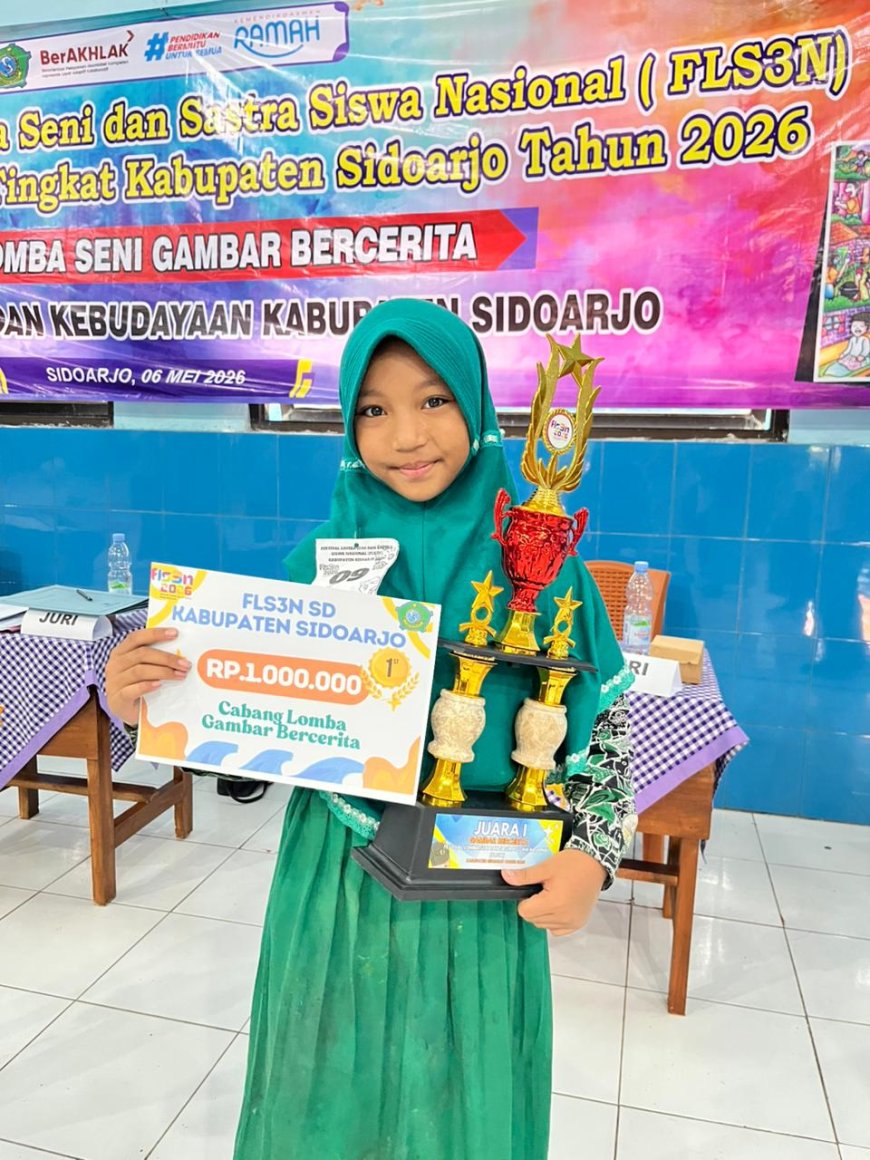 SISWA SD NEGERI CANDI RAIH JUARA 1 FLS3N TINGKAT KABUPATEN SIDOARJO TAHUN 2026