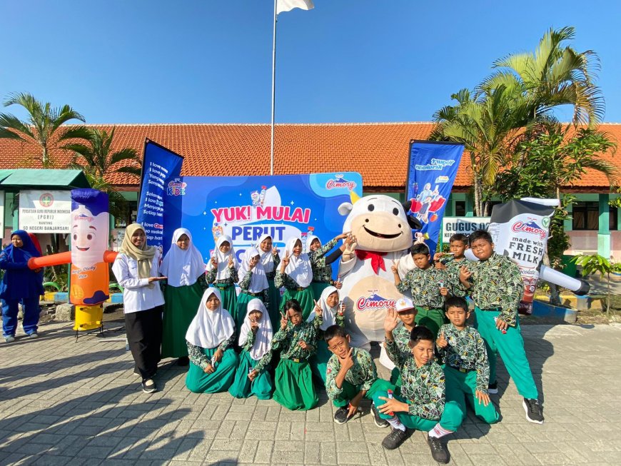 Energi Pagi SDN Banjarsari: Senam, Susu, dan Semangat Sehat Bersama Cimory
