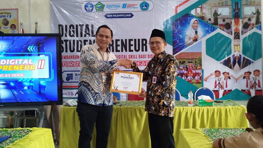 SDN Ngampelsari Cetak Generasi Kreatif Lewat “Digital Studentpreneur II”