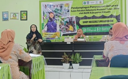Pendampingan Penyusunan Dokumen Calon Sekolah Adiwiyata Nasional Tahun 2026 oleh DLHK Kab. Sidoarjo