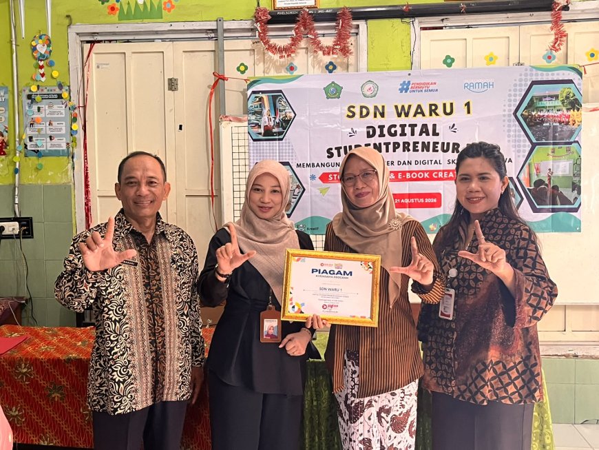 Saat Siswa Jadi Kreator: Digital StudentPreneur Hadir di SDN Waru 1