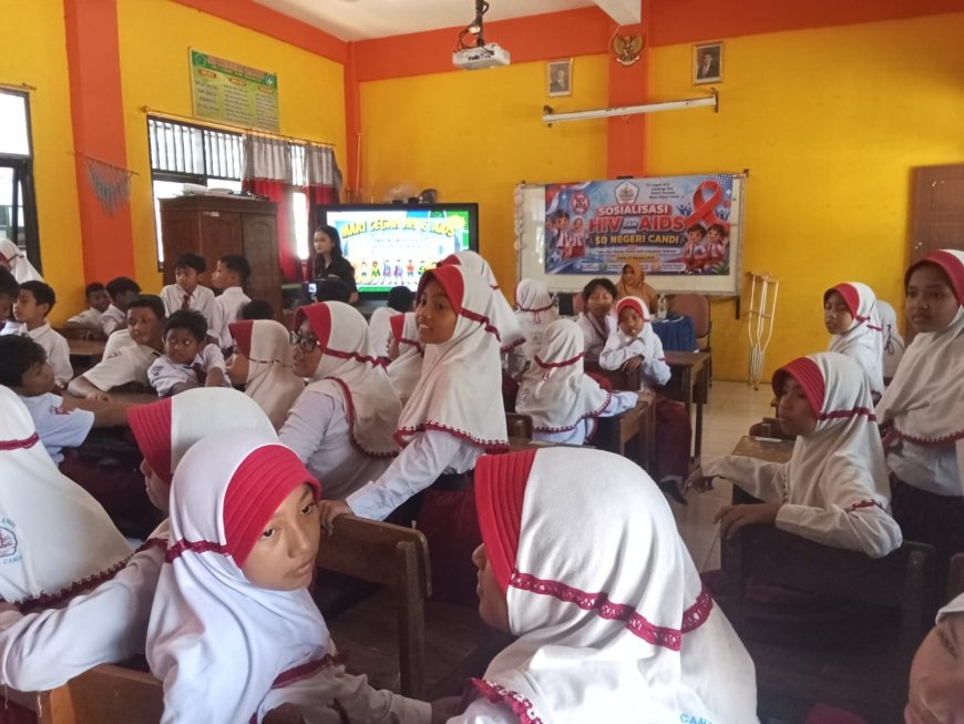 SOSIALISASI HIV DAN AIDS KEPADA SISWA SD NEGERI CANDI