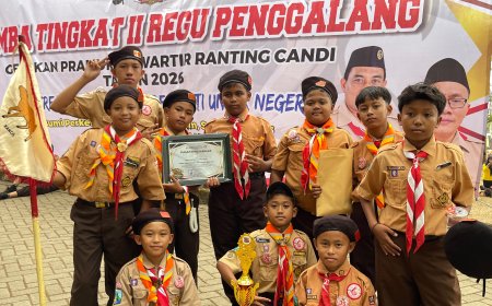 Berani, Kompak, dan Tangguh! Pramuka SDN Balonggabus Raih Juara Harapan 2 LT II 2026
