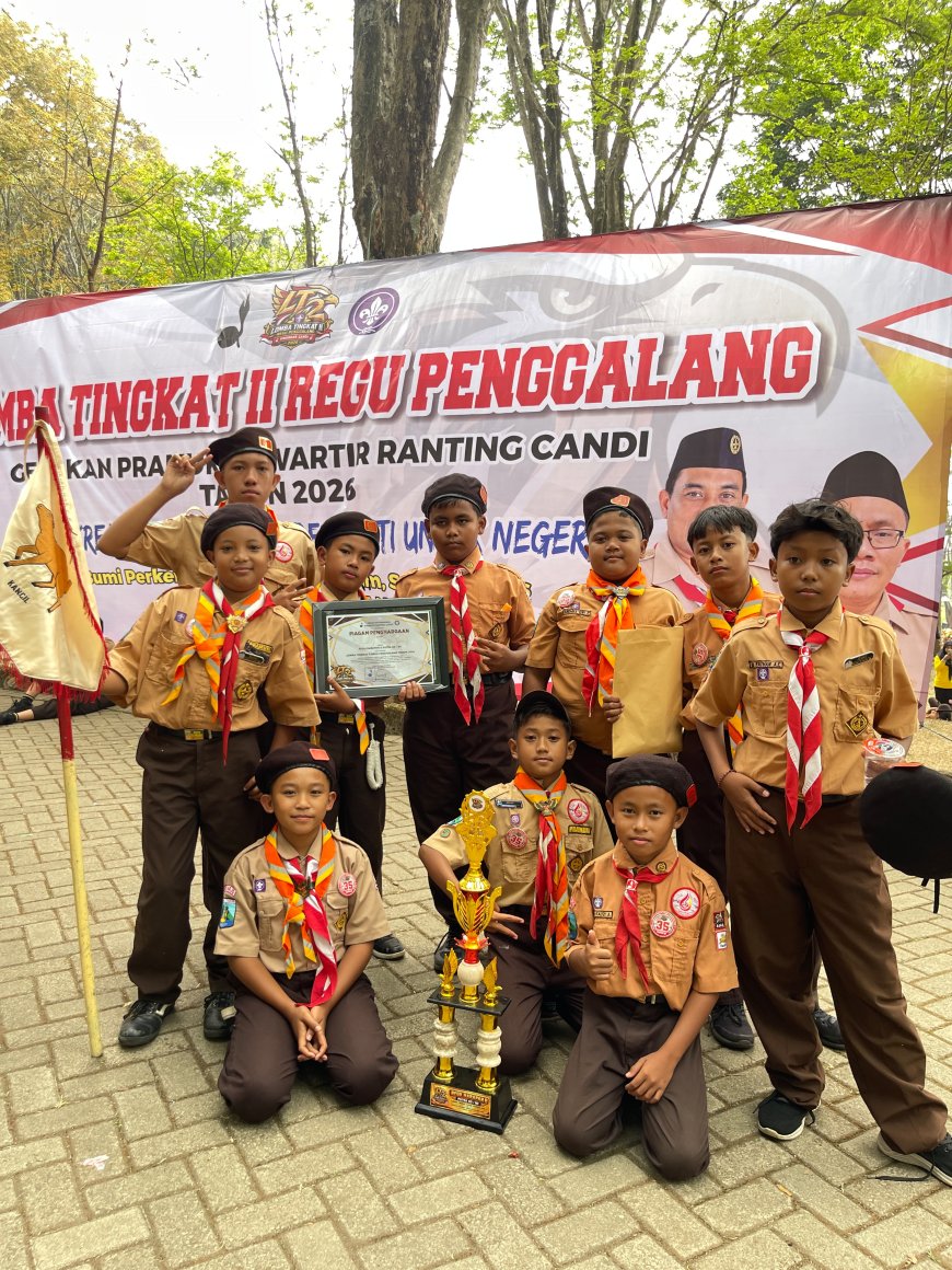 Berani, Kompak, dan Tangguh! Pramuka SDN Balonggabus Raih Juara Harapan 2 LT II 2026
