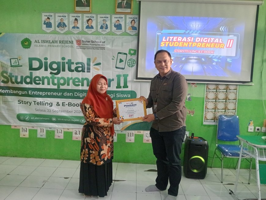 Digital Studentpreneur II Kec. Krembung: Siswa SD Al Ishlah Asah Kreativitas Lewat Storytelling hingga Desain E-BookKreativitas Lewat Storytelling hingga Desain E-Book