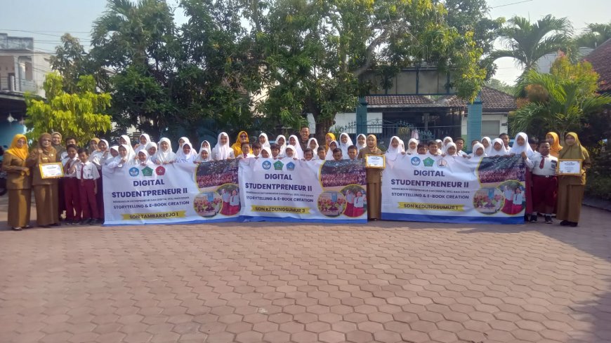 Belajar Kreatif di Era Digital, Siswa SDN Tambakrejo 1 dan Kedungsumur 1 & 3 Antusias Ikuti Studentpreneur II