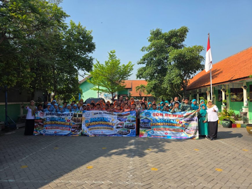 Digital Studentpreneur II di SDN Mojoruntut 3: Kolaborasi SDN Mojoruntut 2, SDN Mojoruntut 3, dan SDN Rejeni Cetak Generasi Kreatif