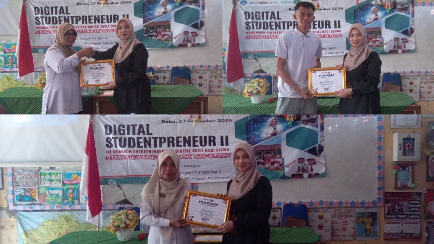 Tiga sekolah, Satu Semangat Berkarya dalam Digital Studentpreneur II - SDN̈  LEMUJUT - SDN CANGKRING 2 -SDN MOJORUNTUT 1