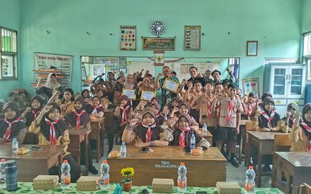 Digital Studentpreneur II Semarakkan SDN Prambon 1, SDN Prambon 2, dan SDN Kajartengguli