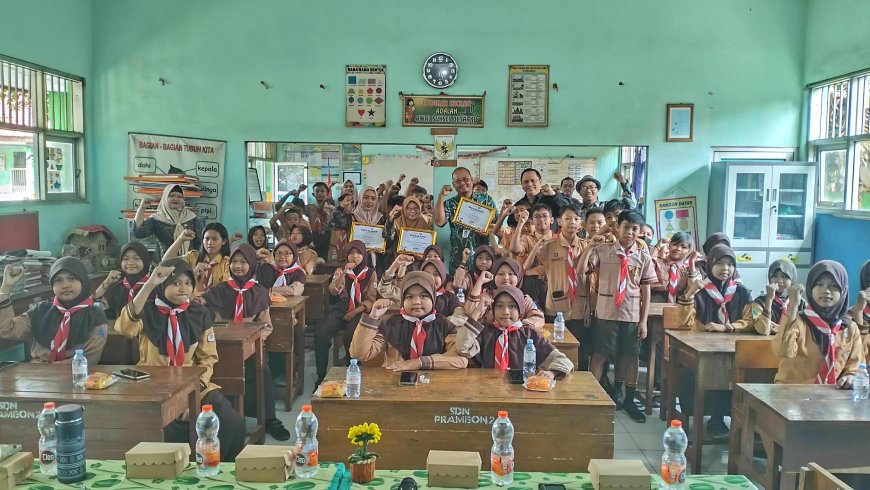 Digital Studentpreneur II Semarakkan SDN Prambon 1, SDN Prambon 2, dan SDN Kajartengguli