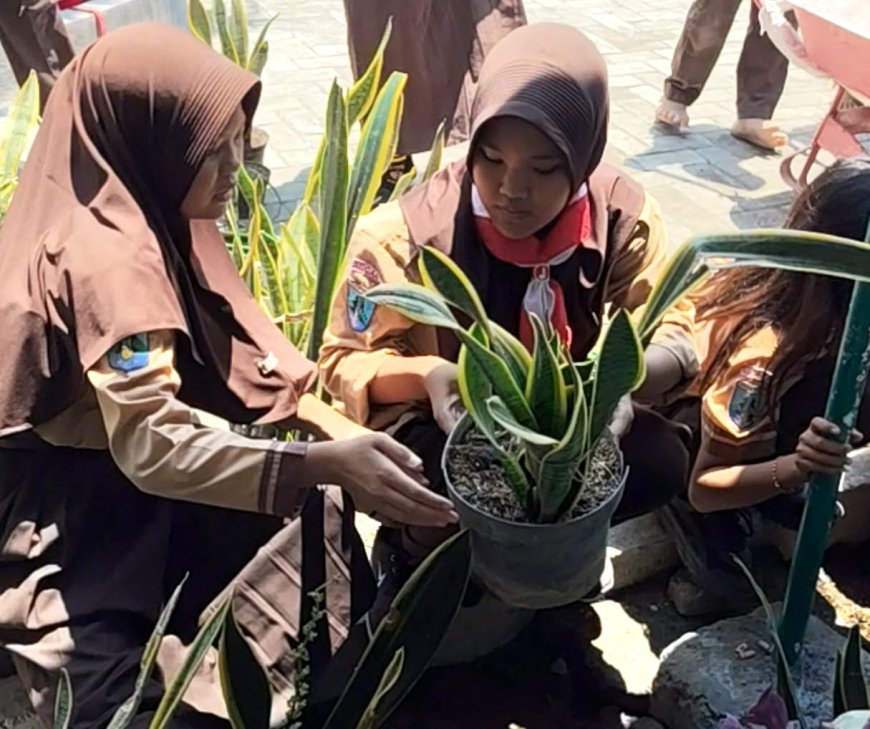 GERANIUM: Gerakkan Berbenah Taman Asri Rindang, Wujudkan Sekolah yang Sejuk dan Indah