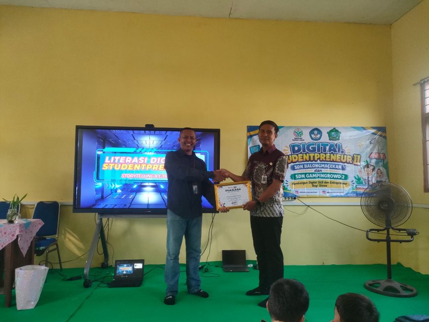 Asah Kreativitas Digital Sejak Dini, 50 Siswa SDN Balongmacekan dan SDN Gampingrowo 2 Ikuti Digital Studentpreneur II